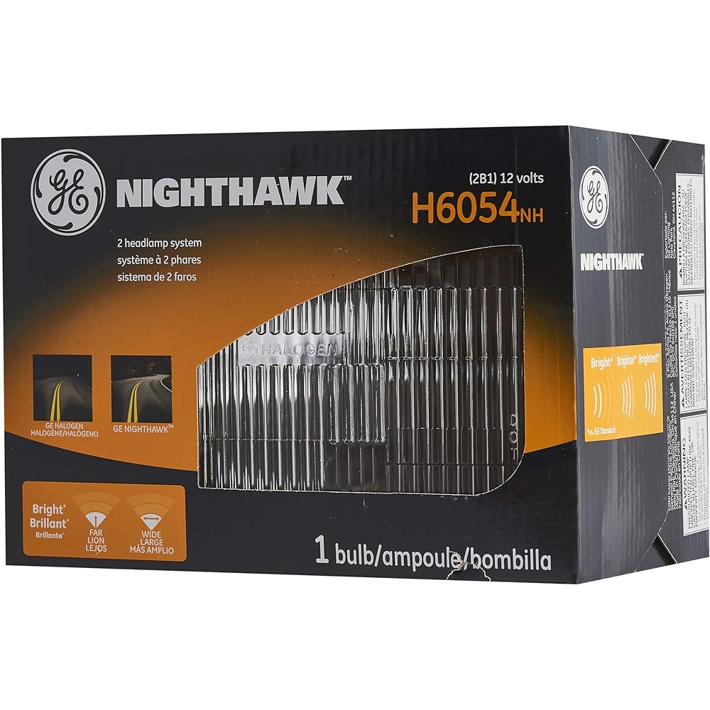 GE Lighting H6054NH NIGHTHAWK Automobile Headlight Light bulb