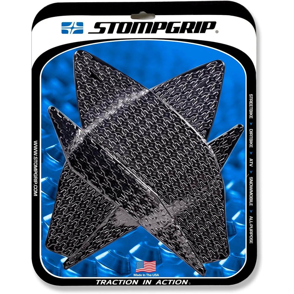 STOMPGRIP Traction Pad Tank Kit Black ICON YZF-R1 15-20 55-14-0099B