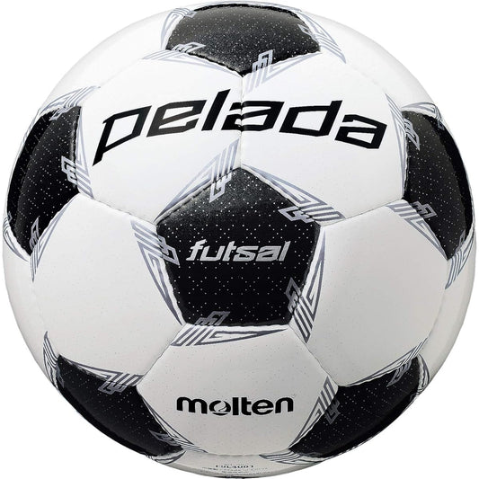 Molten Futsal Futsal No. 4 Ball for Junior High School Students and Up Futsal Certification Ball Pereda Futsal 4000 White x Metallic Black F9L4001 [2020 Model]
