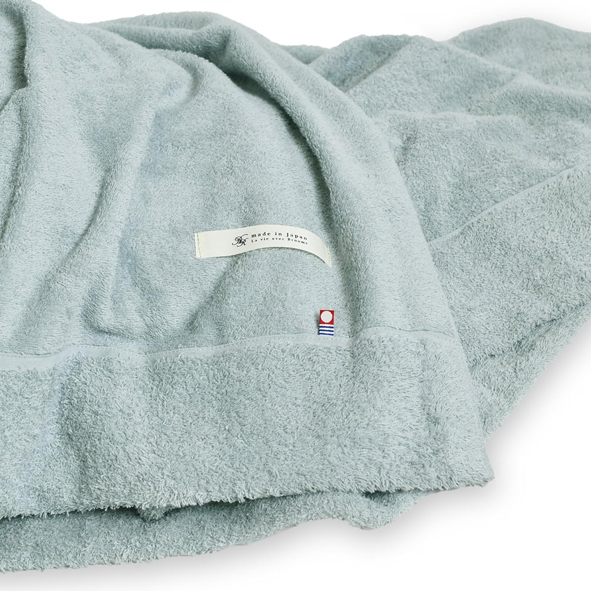 Imabari Towel Blanket, Colorful Karoquette, Single, Approximately 140 x 190cm, 100% Cotton, Thick, Made in Japan (Sky Gray)