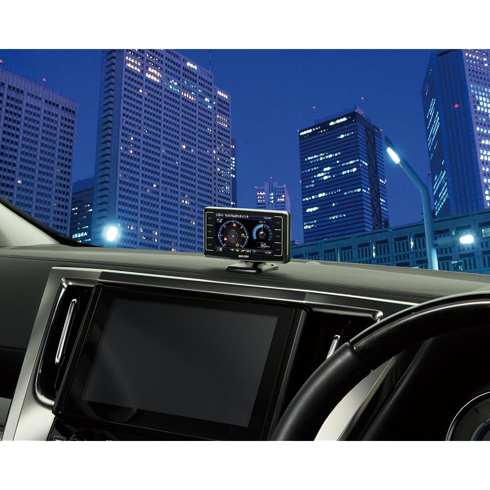 Comtec GPS LCD Radar Detector ZERO 705V Free Data Update Compatible with Mobile Orbis/Zone 30 OBD2 Connection Meter Function Drive Recorder Cooperation ZERO 705V