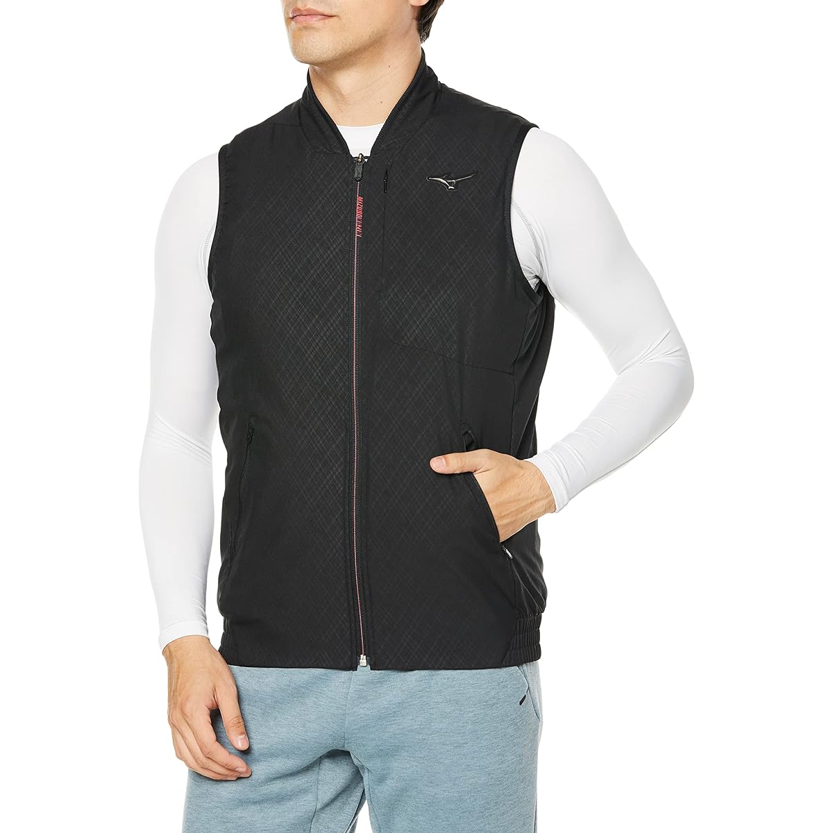 [Mizuno] Training Wear Tech Lining Vest Water Repellent Thermal 32ME2537 Men's