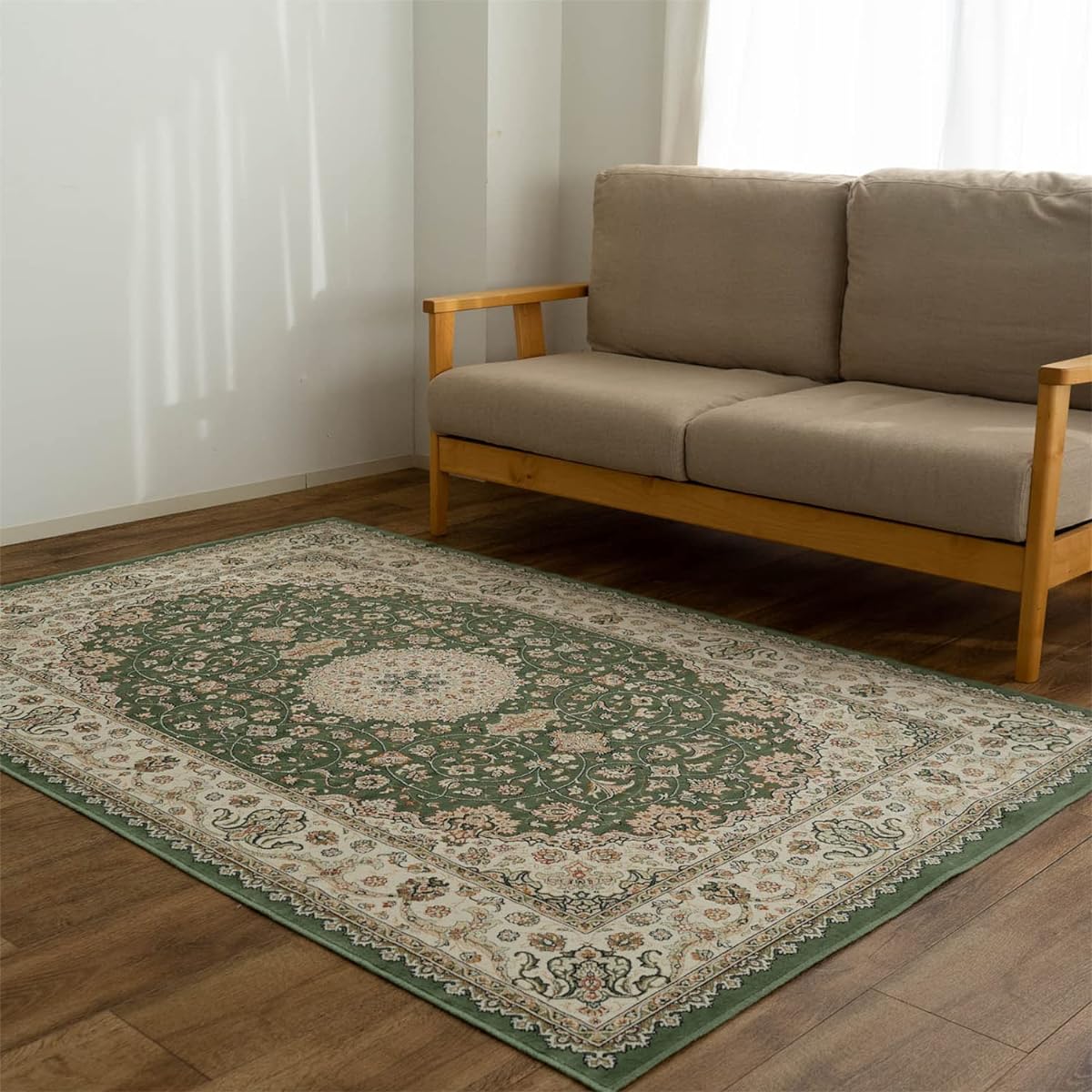 Sayan Sayan Persian Pattern Rug Carpet Royal Palace 14650 230x330 Green 6 Tatami