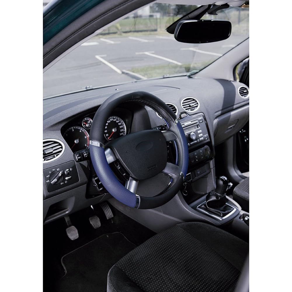 Sumex Speed PVC Steering Wheel Cover – Blue/Black by SUMEX