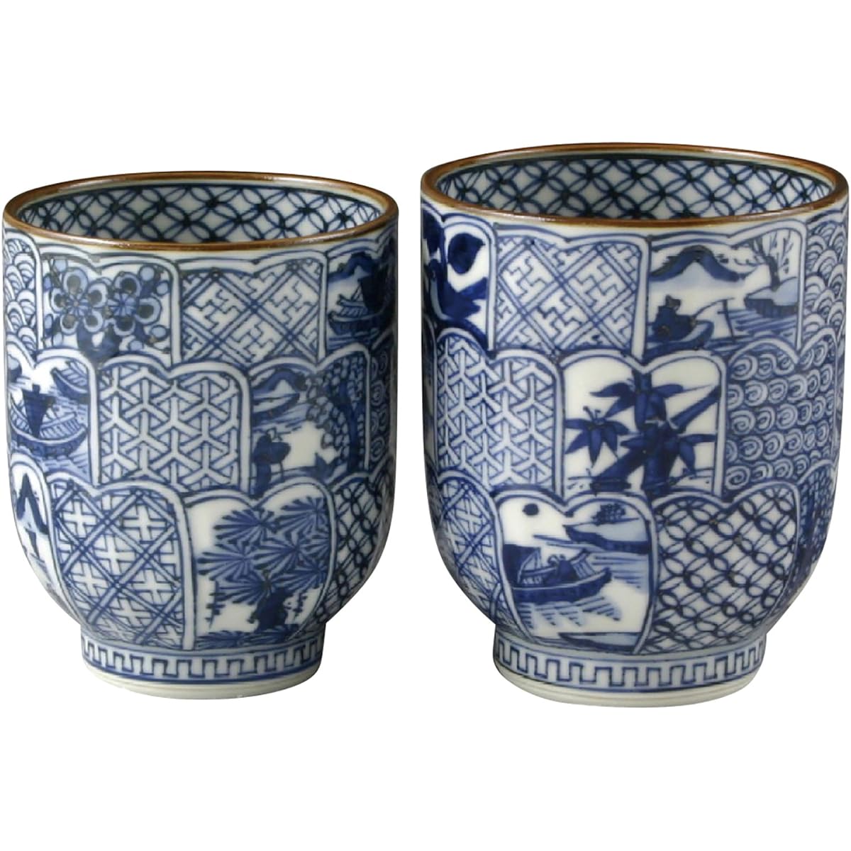 Kyoto ware Kiyomizu ware Tsuboyaku kiln set teacup Kikubori Shozui UIX016