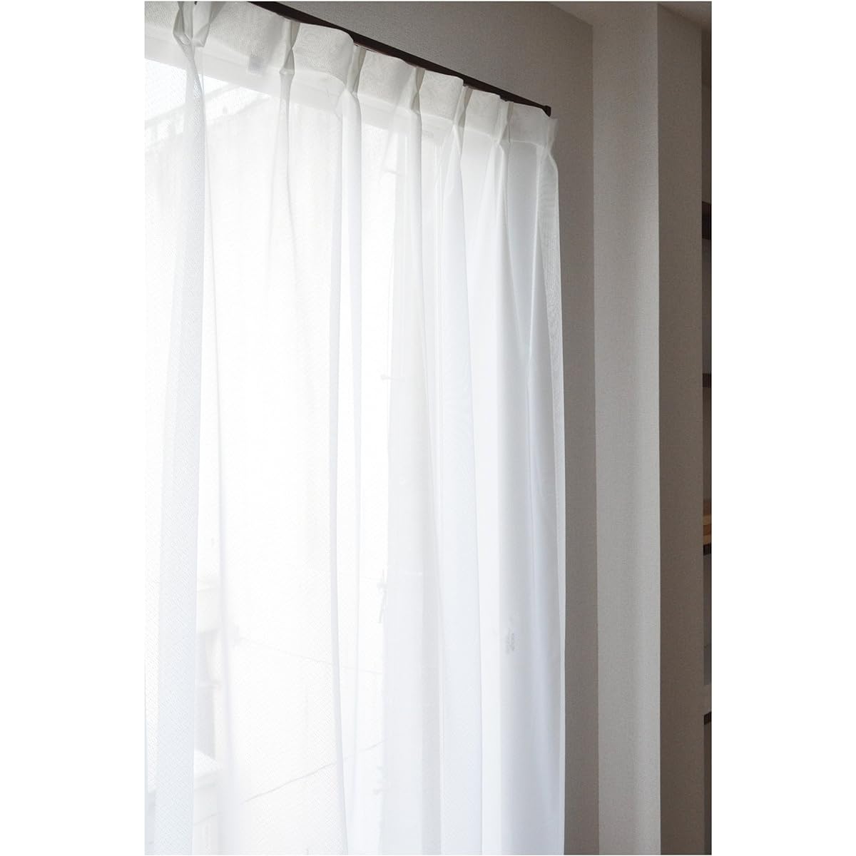 Made in Japan High performance UV cut image blocking mirror lace curtain [Sara] 130cm width x 208cm length (set of 2)