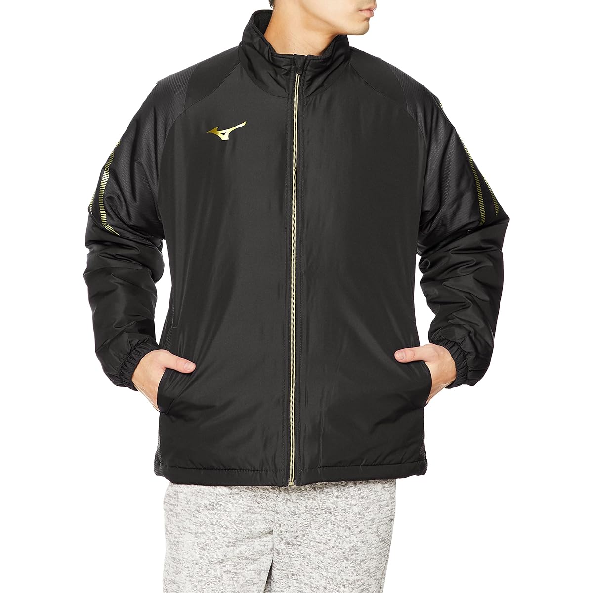 [Mizuno] Training Wear MC Line Breath Thermo Filled Warmer Jacket Moisture Absorption Heat Generating Windproof Water Repellent 32ME2630
