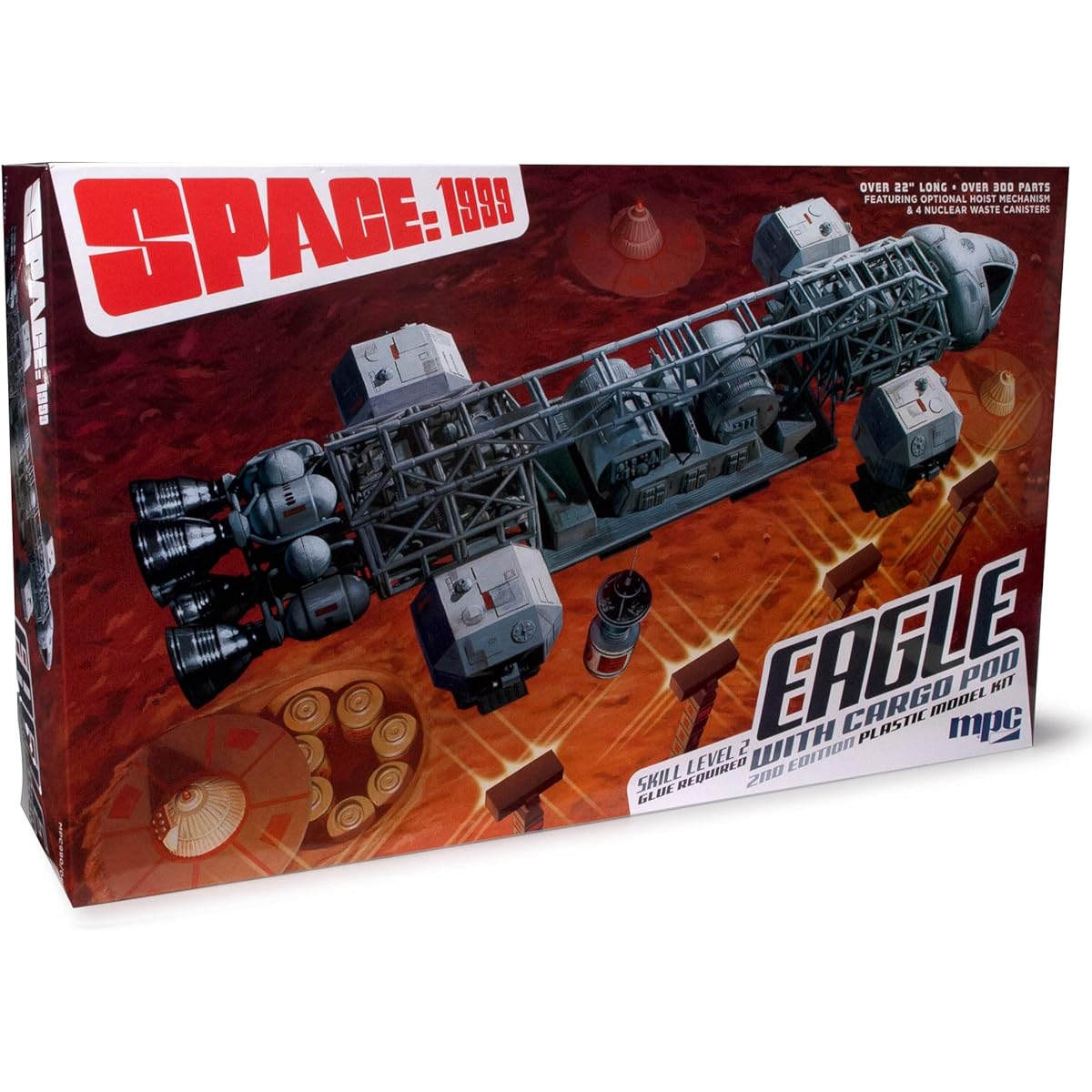 MPC Space 1999 Eagle Transporter Cargo Pod Equipment 1/48 Scale Plastic Model MPC990