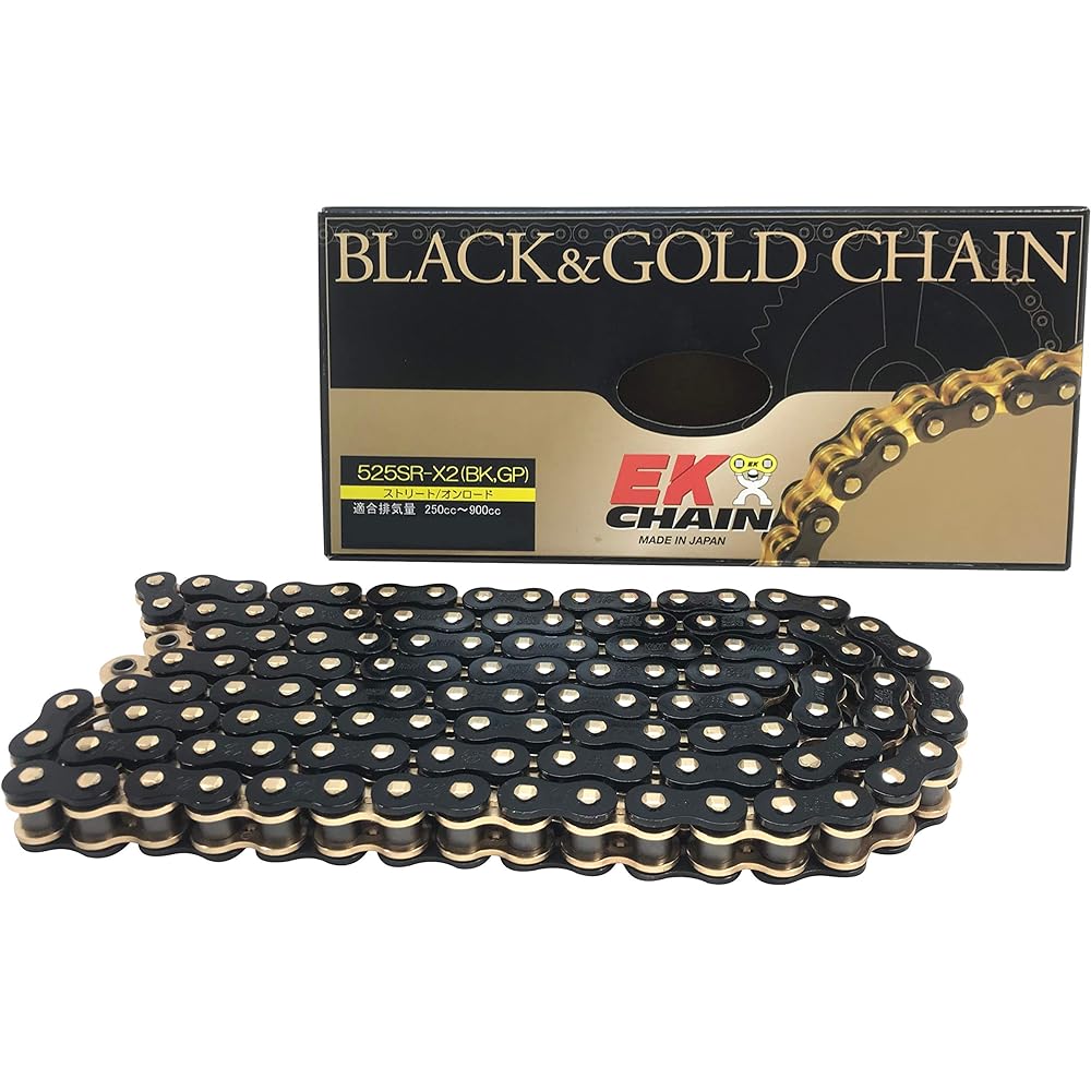 EK 525SR-X2 QX Ring Seal Chain, Black & Gold, 3.8 gal (108 L) [Caulking Joint]