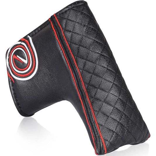 Mytag Putter Cover Head Cover High Quality Leather Magnetic Closure Pin Type Putter Cover Compatible with ODYSSEY Odyssey