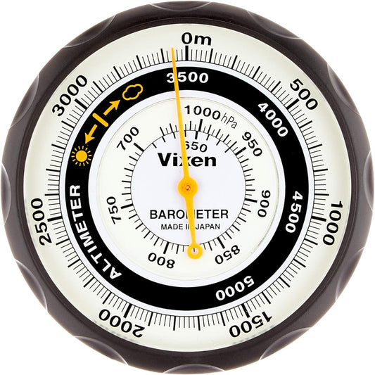 Vixen Altimeter Analog Barometer Black 46811