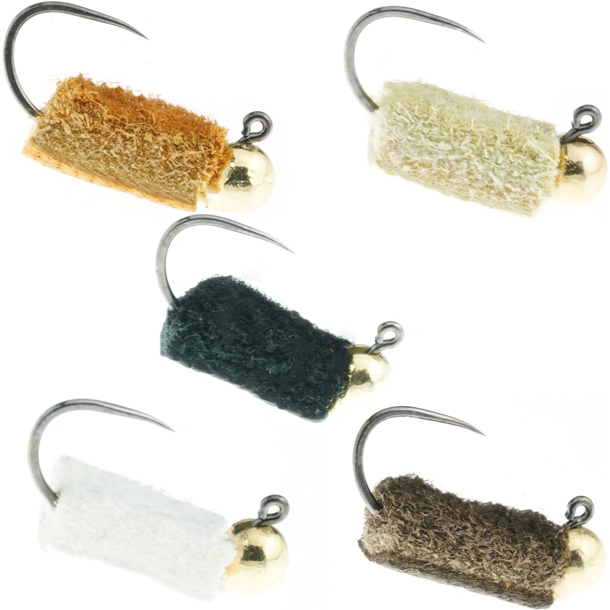 GoFly Purely Domestic Managed Fishing Area Pellet Time Bakutsuri Feather Jig M Size 5 Colors Set of 5