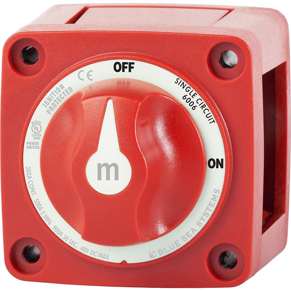 BLUE SEA Battery Switch MINI Knob Type Ship 6006