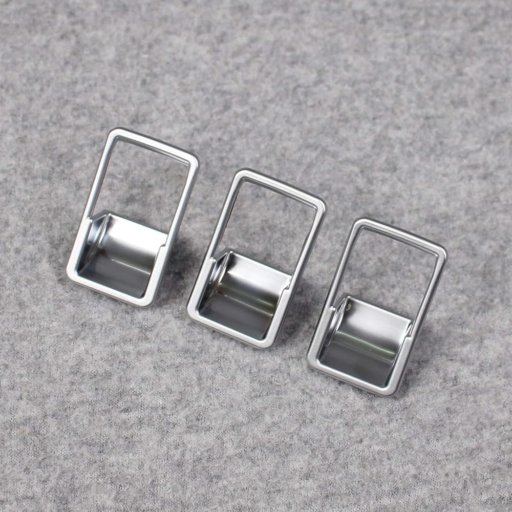 Ruiq Toyota New Harrier 80 Series Interior Door Window Button Switch Panel Cover Garnish Only Designed for Toyota Harrier (Matte Nickel Plated)