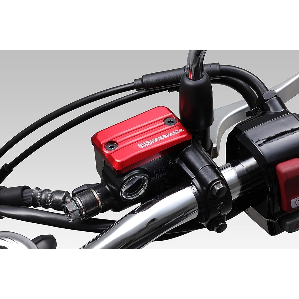 Yoshimura Master Cylinder Cap Red CRF250L (13-23) CRF250RALLY (17-23) CrossCub110 (22) Dax125 (23) FORZA (18-23) GB350 (21) GB350S (21) GROM (13-21) PCX (12-23