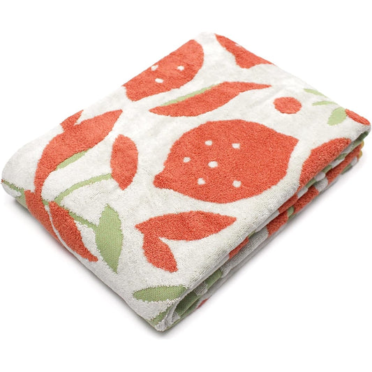 Imabari Towel Iori Seto Bath Towel (Orange) Fluffy Durable Long Lasting