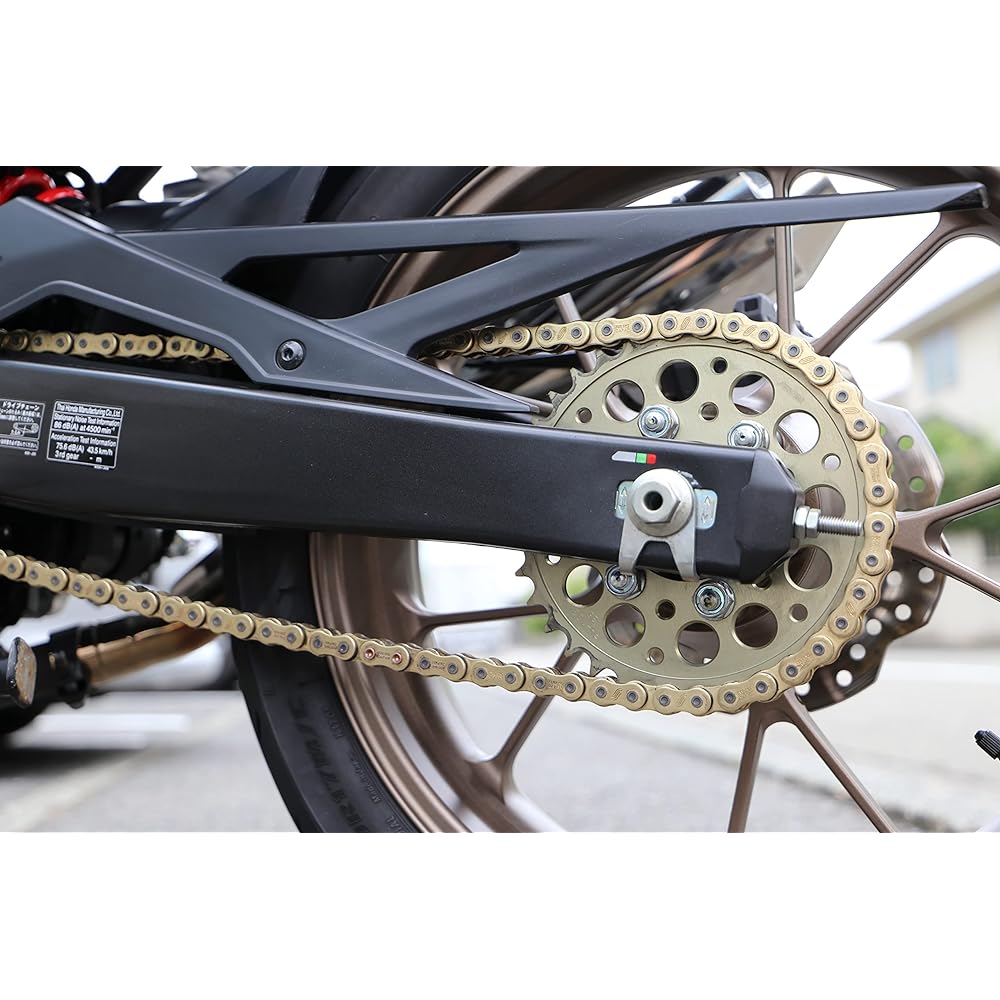 SUNSTAR SS520SKC-108GD Motorcycle Chain, 520 Size, 108 Link, Gold Color