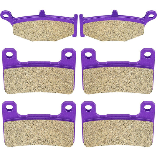 ECCPP FA379 FA254 Brake Pad Front and Rear Carbon Fiber Replacement Brake Pad Kit 2006-2009 Suzuki, 2008-2009 2011-2012 Suzuki Hayabusa, 2013 Suzuki Hayabusa GSX1300RA ABS