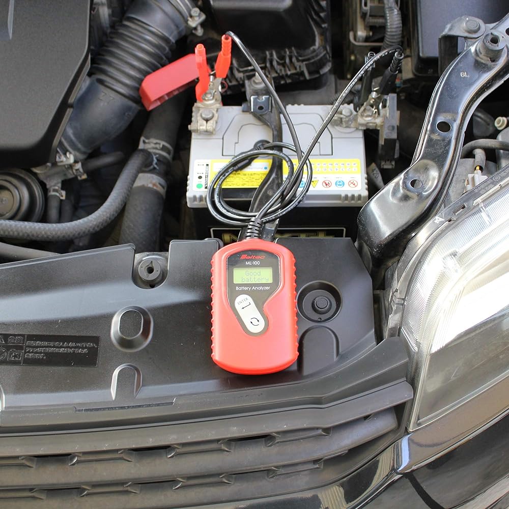 Meltec Battery Diagnostic Machine (LED Digital Display) DC12V Diagnosis Contents: CCA Value, CA Value, mΩ Battery Status & Charge Capacity Display Meltec ML-100