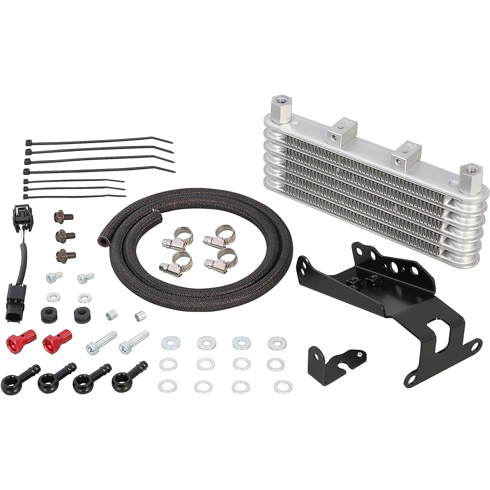 KITACO Super Oil Cooler Kit 5 Stage Core (Bottom Frame Mount) Compatible with MONKEY 125 (JB03) KITACO Clutch Cover Kit 360-1301310