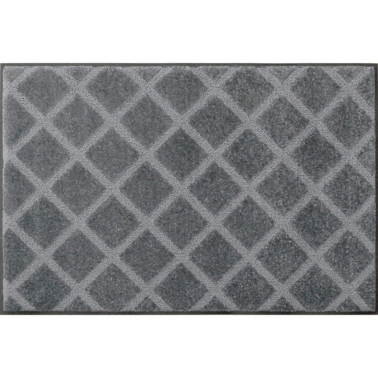 Kleen-Tex Mud Remover Entrance Mat Thin Scrape Mat G Silver 50 x 75cm AJ00019