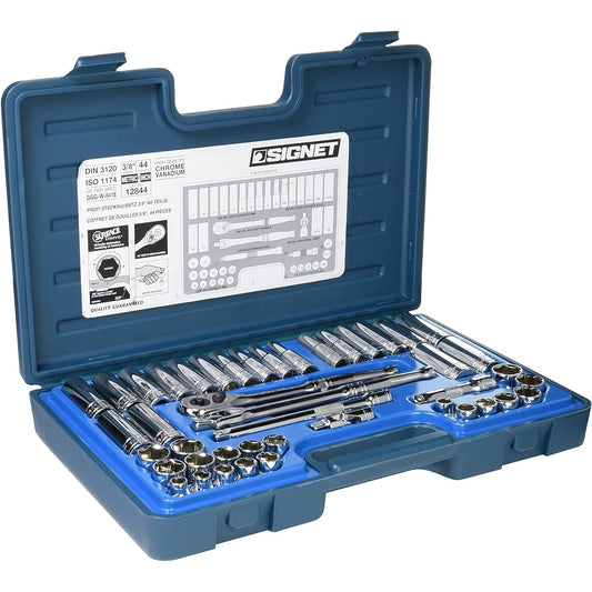 Signet 3/8 Drive 44PC MM/inch Socket Wrench Set 12844