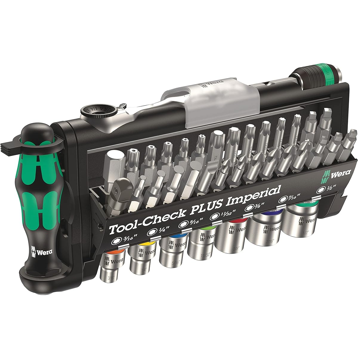 Wera 05056491001 | Tool set Tool-Check PLUS inch size 39-piece set [Japanese regular import product]