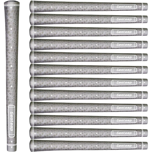 Geoleap Glory-M Golf Grips Set of 13, Memory Points to Assist Hand Placement, Anti-Slip, Golf Club Grips, Standard/Medium Size, 5 Color Options