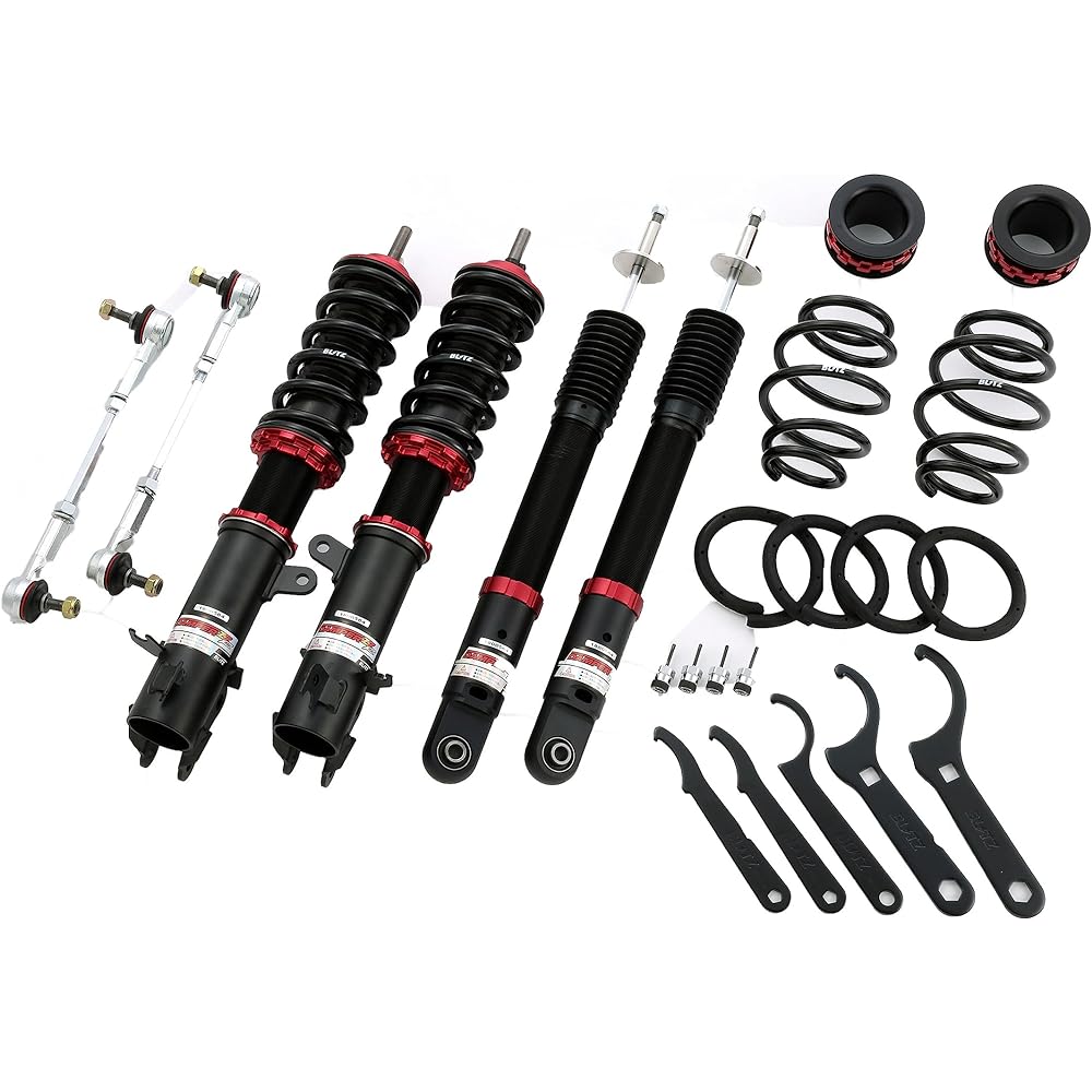 BLITZ Vehicle Height Adjustment with Wrench Swift Sports ZC33S Damper Suspension Front Rear 4 Piece Set Total Length Adjustment Type 32 Levels of Damping Force Adjustment DAMPER ZZ-R 92394