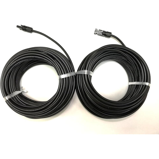 Solar cable 30m MC4 connector (genuine) with one end H-CV 3.5sq black 600V (+)(-) set