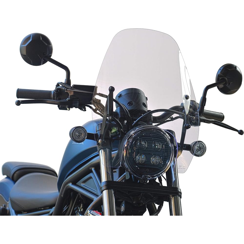 AF ASAHI Windscreen Polycarbonate Resin/Made in Japan Rebel250(2BK-MC49/'20-), Rebel500(2BL-PC60'20-) Clear RBL-03