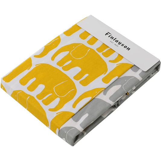 nishikawa [Nishikawa] Duvet Cover Single Finlayson Elephant Pattern 100% Cotton Easy to put on and take off PI07480650Y