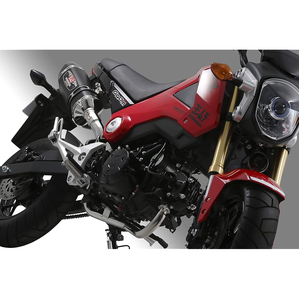 YOSHIMURA Full Exhaust GROM (13-15) R-77S Cyclone Government Certification Mechanical Bent EXPORT SPEC Stainless Steel Cover Carbon End YOSHIMURA 110-40A-5150