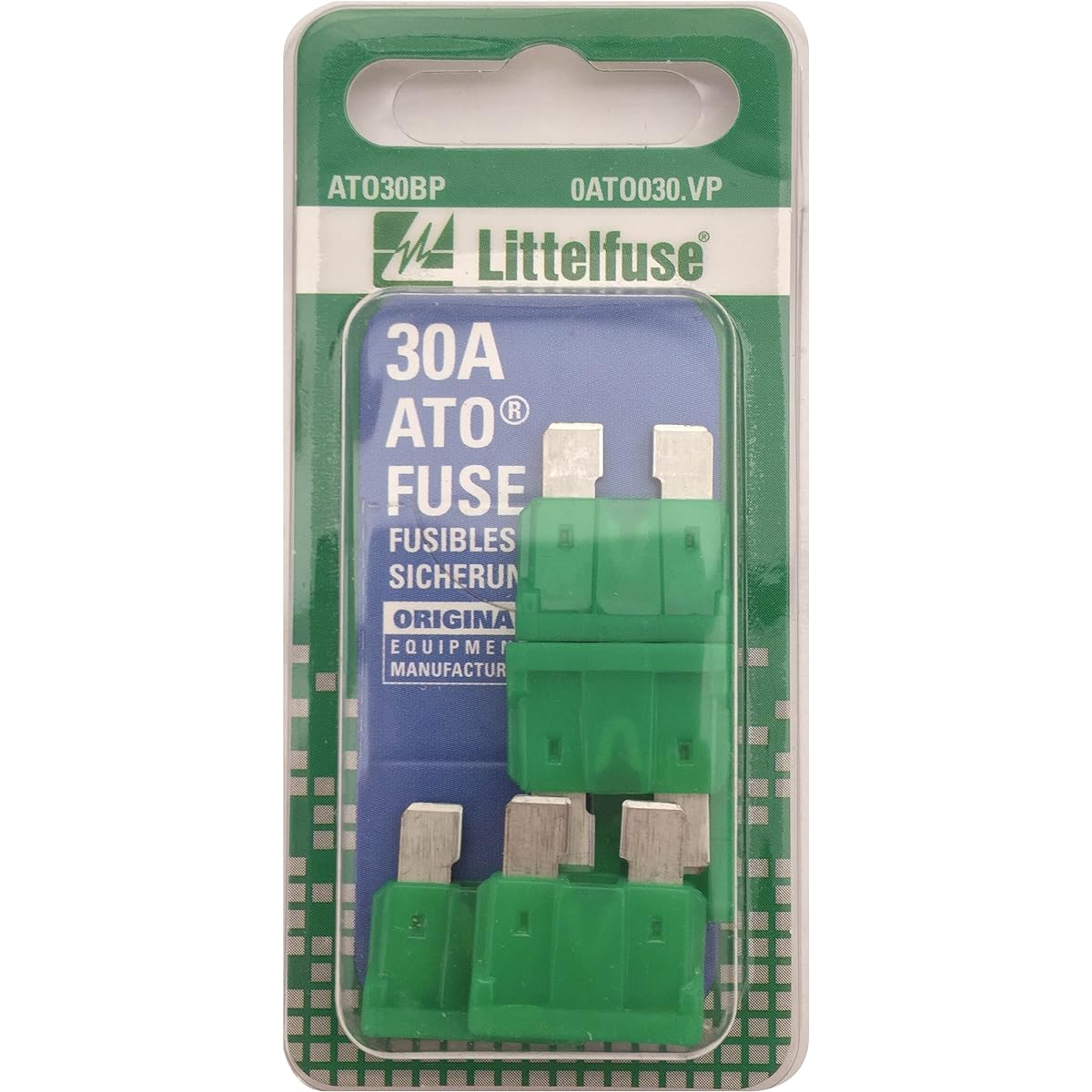 Littelfuse 0ato030.vp ATO 32 Bolt 30 Ampere Card fuse (5 packs)