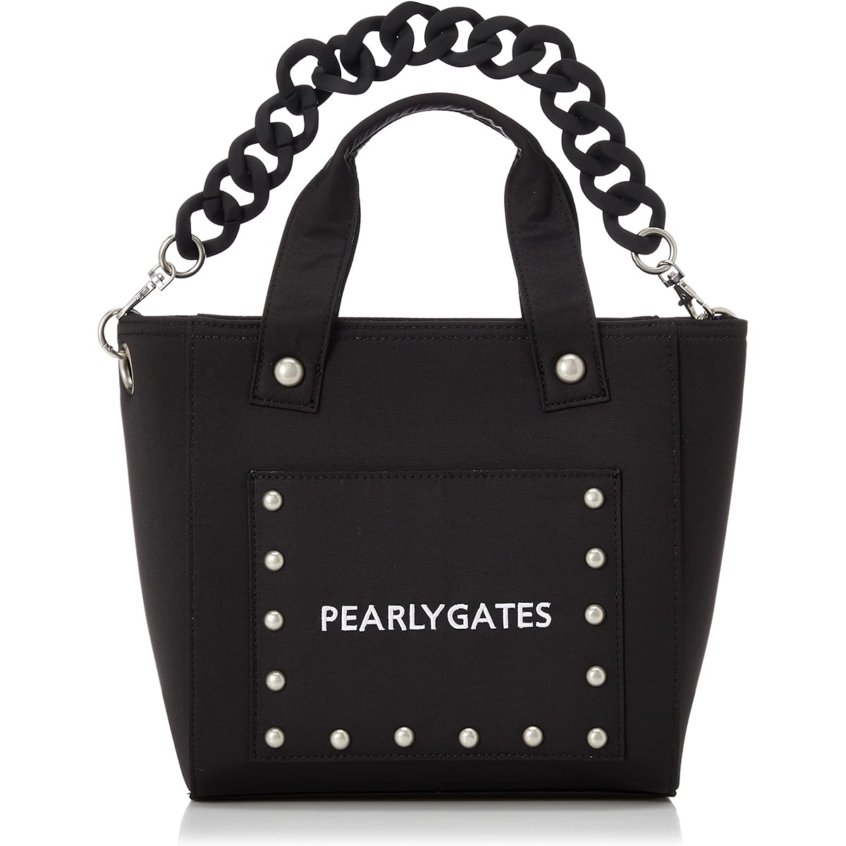 [Pearly Gates] Cart bag (chain motif pattern) / Golf round / 053-2281005 010_Black base