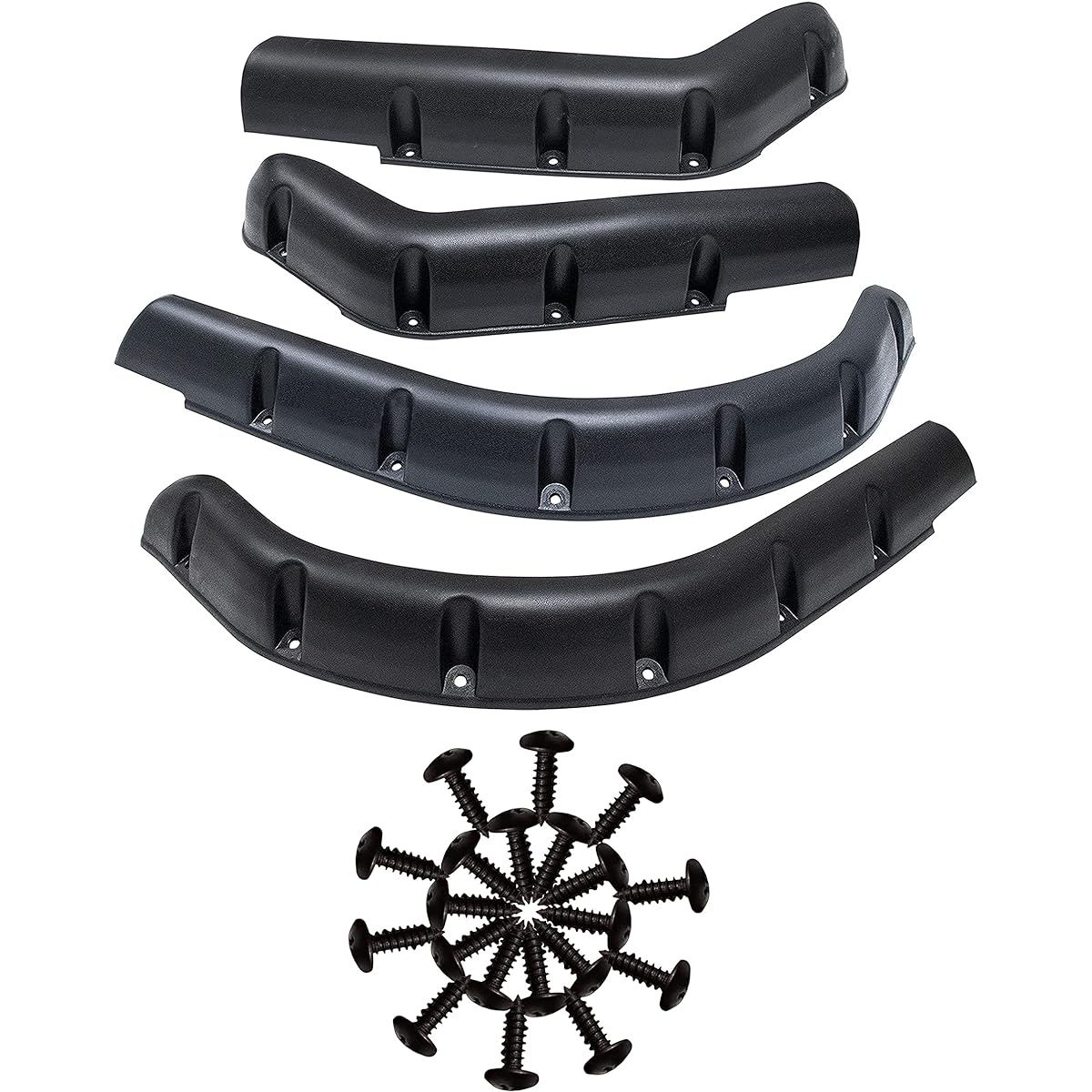 HUSKEY EZGO TXT Golf Cart Fender Flare 4 pieces 1996-2013 G & E model Recommended for lift golf carts with off-road tires made of plastic tires