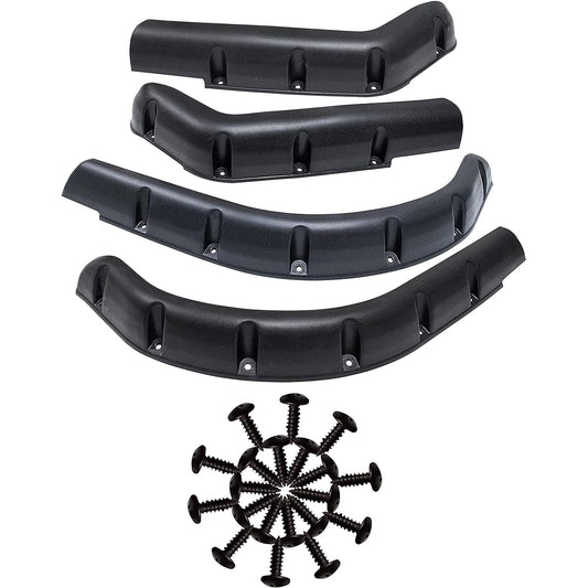 HUSKEY EZGO TXT Golf Cart Fender Flare 4 pieces 1996-2013 G & E model Recommended for lift golf carts with off-road tires made of plastic tires