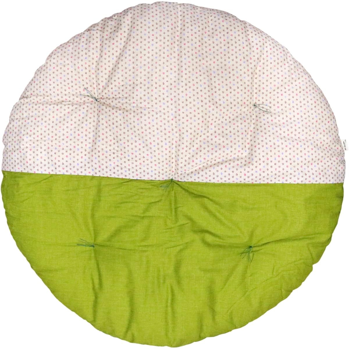 Takaoka rice cracker cushion, diameter 100cm, two-tone color, three-color hail x Moegi