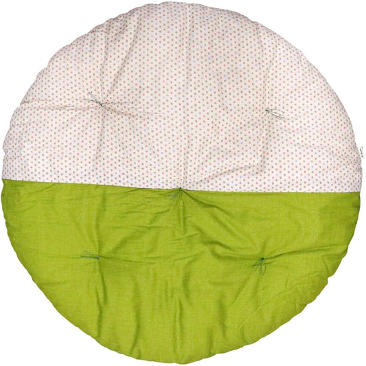 Takaoka rice cracker cushion, diameter 100cm, two-tone color, three-color hail x Moegi