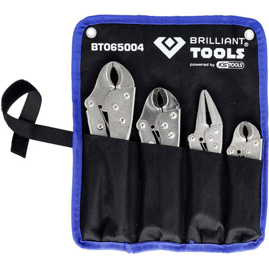 KS Tools Locking Pliers/Grip Pliers Set 4 Pieces BT065004