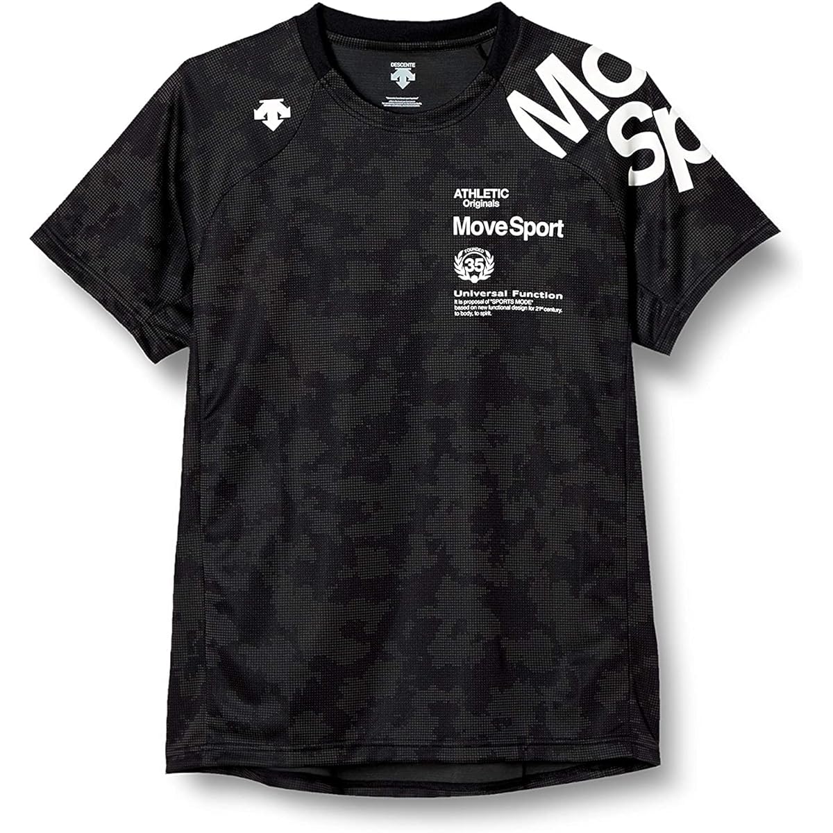 [DESCENTE] Reprint model available Short sleeve T-shirt MOVE SPORTS Sweat absorbent quick drying stretch jacquard