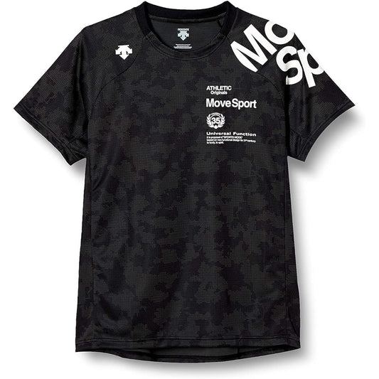 [DESCENTE] Reprint model available Short sleeve T-shirt MOVE SPORTS Sweat absorbent quick drying stretch jacquard