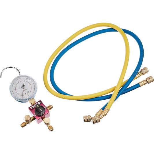 Ichinen TASCO TA123C-1 Ball Valve Type Single Gauge Manifold Kit