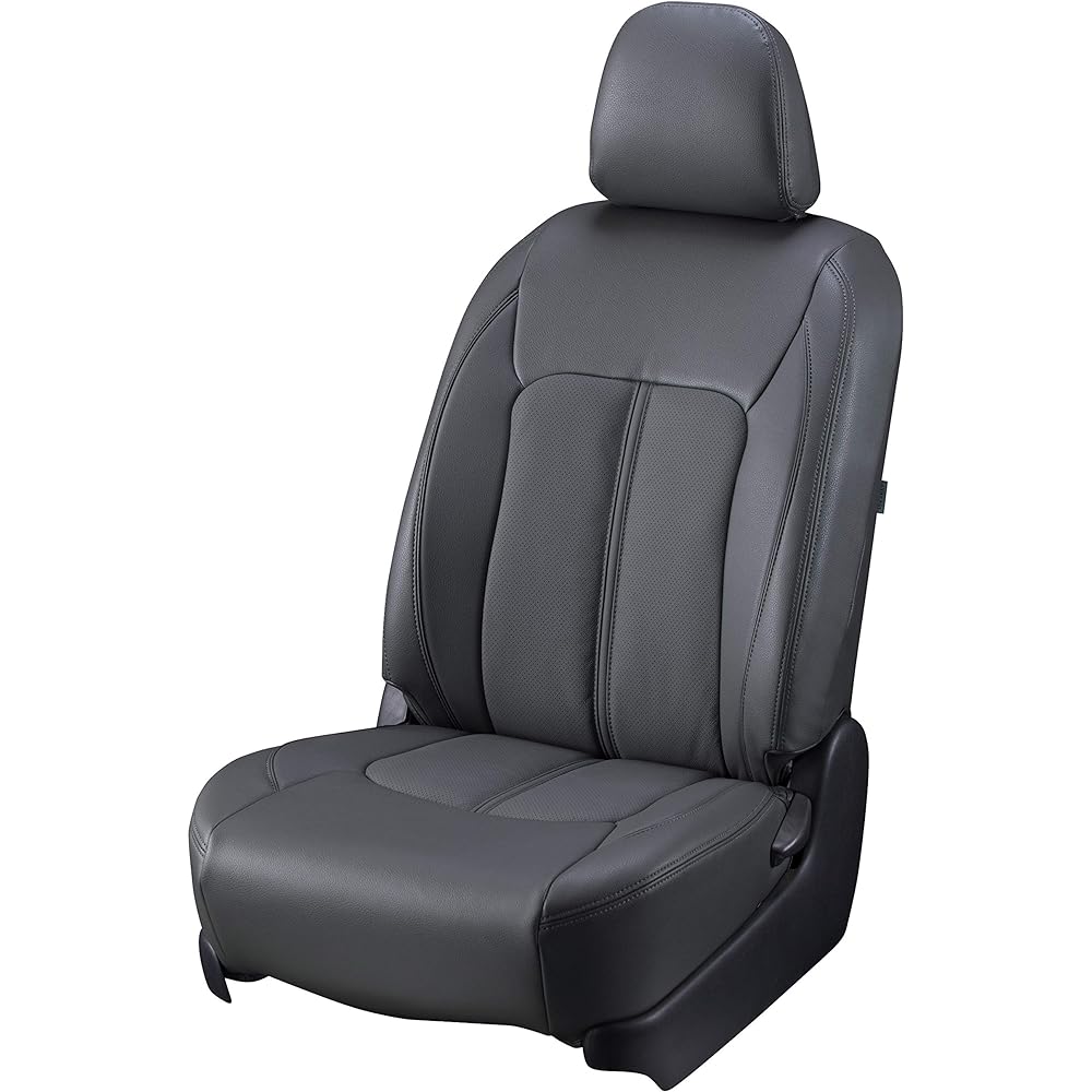 Clazzio Seat Cover Alphard/Vellfire 30 Series AYH30W H27/2~H29/12 7 Seater 1st Row Power Seat Clazzio Premium Genuine Leather Center Leather Black ET-1520