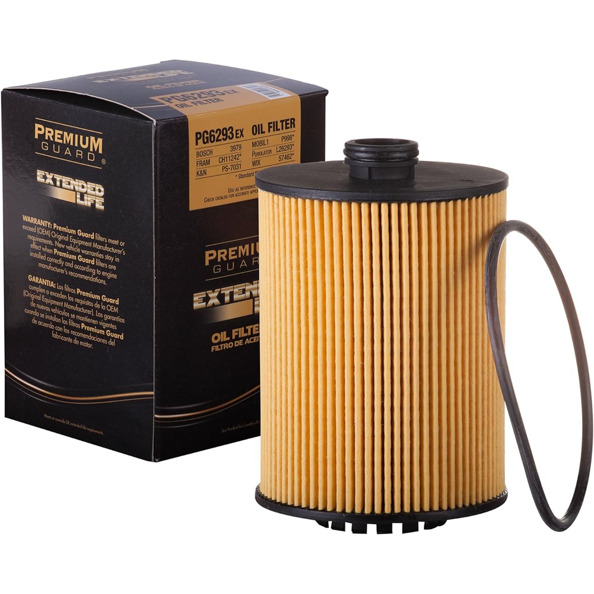 PREMIUM GURAD Oil Filter Extended LIFE PG6293EX | 2018-20 VOLKSWAGEN ATLAS, 2012-18 PORSCHE CAYENNE, 2012-17 Volkswagen Touareg, 2012-18 PASSAT 2012-17 CC 2020 CC 2020 Compatible with Atlas Cross Sport