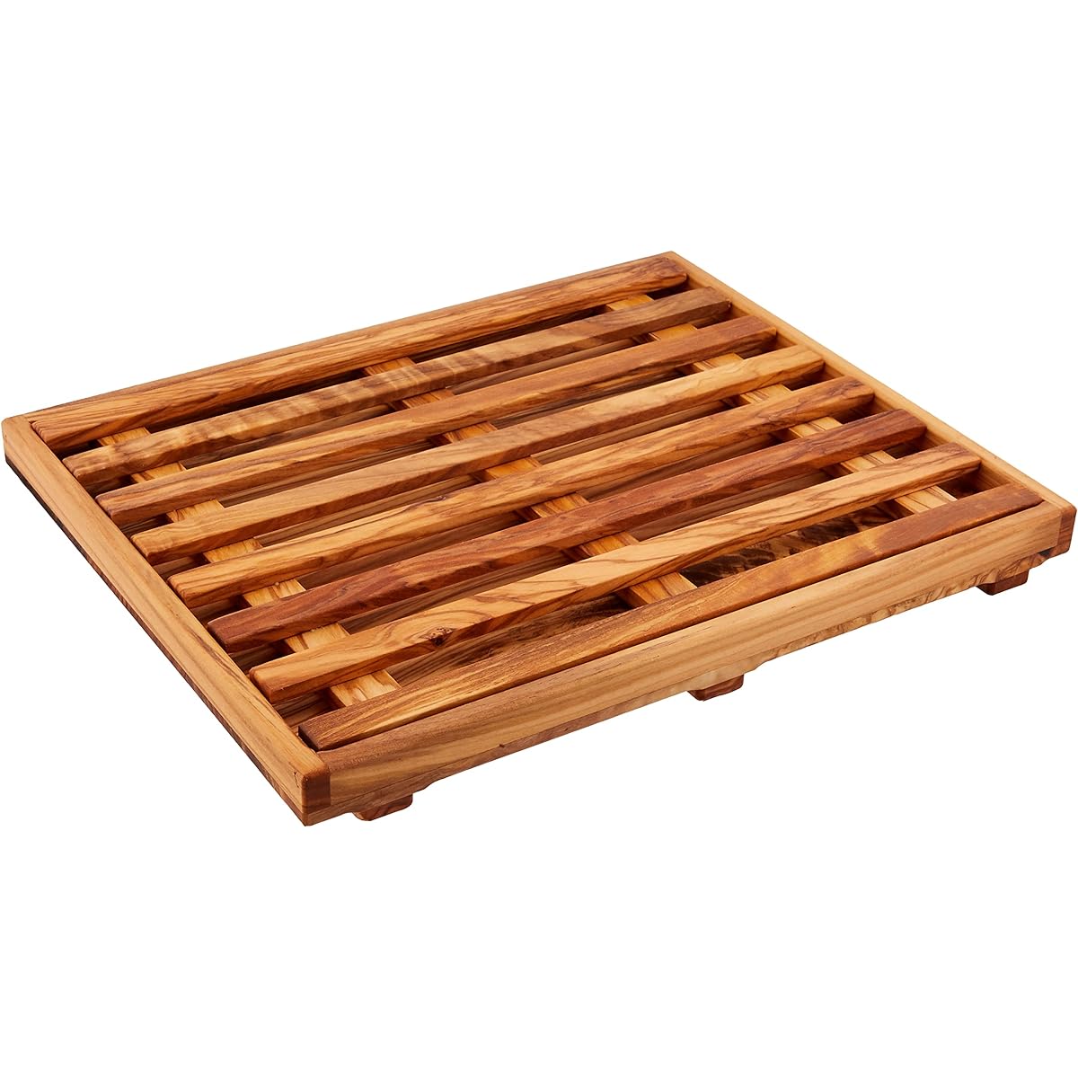 Arteinolivo Olive Wood Bread Cutting Board (2 Piece Construction)