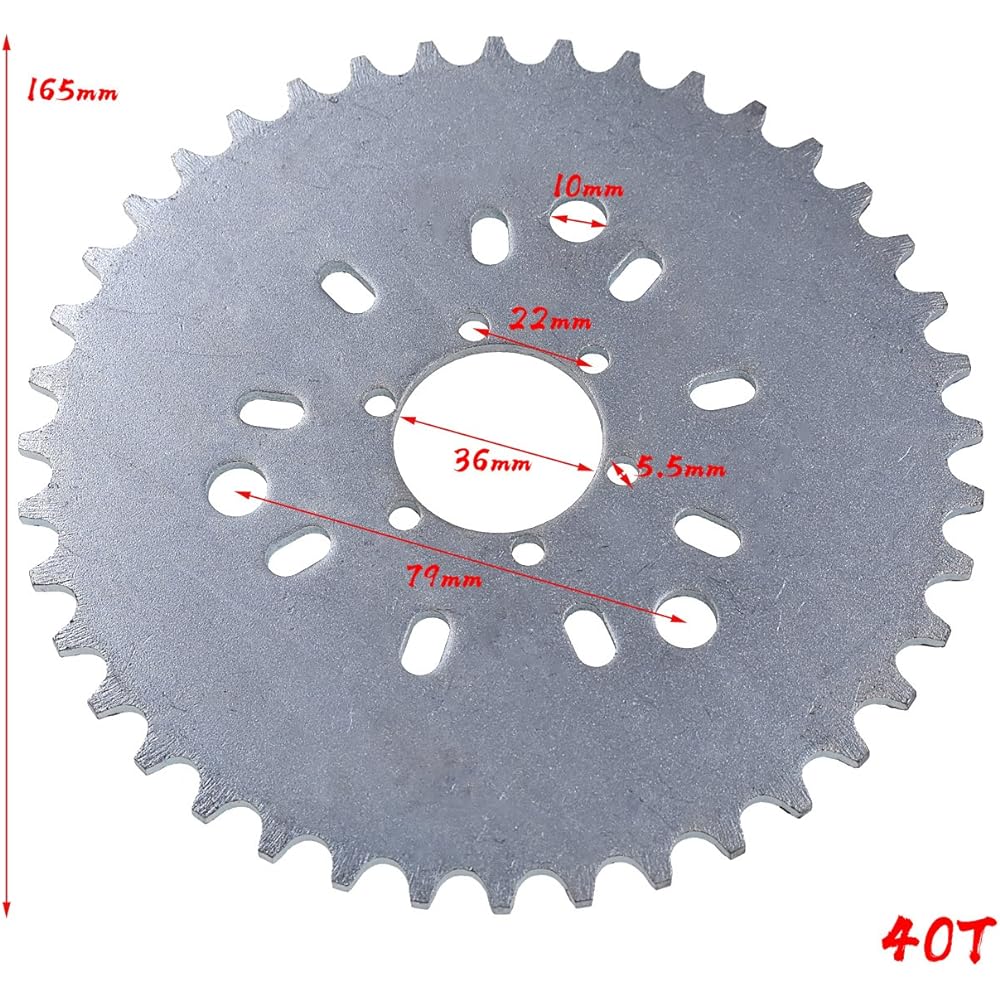 STHUS 40T Sprocket Adapter 415 Chain 49cc 50CC 66CC 80cc 2 Stroke Electric Bike