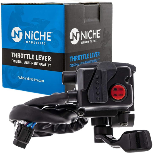 NICHE Thumb Throttle Control Lever 4x4 Switch 2002-2008 Yamaha Grizzly Kodiak 450 660 5KM-26250-01-00
