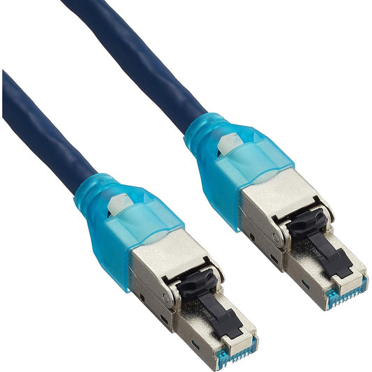 Sanwa Supply CAT7H4LAN Cable (10m) 10Gbps/600MHz RJ45 Navy Blue KB-T7H4-10NV