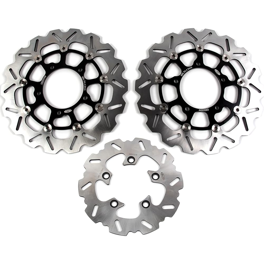 Arashi Front and Rear Brake Disc Rotor for Suzuki GSXR1000 GSX-R1000 GSXR 1000 2005-2008 K5 K6 K7 K8 Motorcycle Replacement Accessories Black